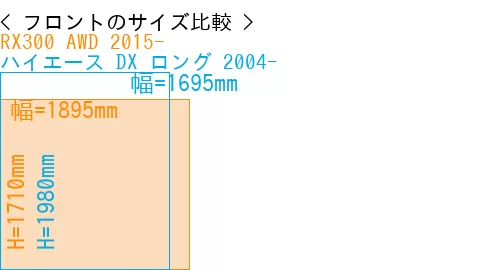 #RX300 AWD 2015- + ハイエース DX ロング 2004-